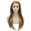 Iwona Synthetic Hair Lace Front Long Stright Hightlight Blonde Wig