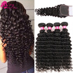 Sassy Girl Brazilian Deep Wave Virgin Hair With Closure Brazilian Hair With Closure Tissage Bresilienne Avec Closure Deep Wave