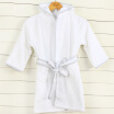 Sanli cotton hooded belt bathrobes parenting home service four seasons universal living gowns boy models - silver gray side-M