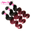 Aphro Hair 8A Unprocessed Brazilian Virgin Ombre Hair Body Wave Hair 3 Bundles 100 Human Hair Extensions 1b-99j Color