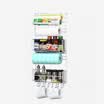 OURUNZE multifunctional refrigerator side storage rack