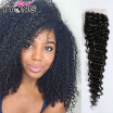 8A Malaysian Curly Wave Closure Malaysian Wet And Wavy Closure Virgin Human Hair Free Middle 3 Part Lace Closure Free Shipping