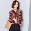 Sustory Womens Wear 2017 Spring Korean Style Chiffon Shirt Chiffon Top Shirt Tank Top SU034 Red M