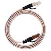 AMPCOM AMCOM AMCAT7GD1850 seven types of 10G flat cable CAT7 network jumper gold-plated shielded oxygen-free copper computer network cable cable champagne gold 15 meters