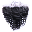 Virgin Brazilian Deep Wave Lace Frontal 13x4 Base Size with Baby Hair Deep Wave Swiss Lace Frontal