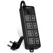 Deli 18237 new national standard 8 5 m total control switch socket plug row plug board wiring board row plug drag line board