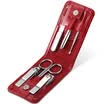 777 Nail Knife Set Nail Clamp Clamp Repair Beauty Set 6pcs Set TS-0909KC Red Import