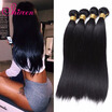 Brazilian Virgin Hair Straight 4 Bundles Straight Brazilian Hair Bundles 100gpc Human Hair Extensions Brazilian Straight Hair
