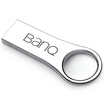 banq P80 U disk 16G USB30 high-speed waterproof shock metal U disk thin version of silver silver