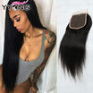 Fashion 8A Peruvian Straight Closure Unice Hair Company Peruvian Closure Human Hair Lace Closure Bleached Knots Free Middle 3