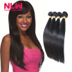 Bouncy Top Quality NLW Products Brazilian Virgin Hair Straight 4 Bundles 8A Unprocessed Free Shipping Full&Thick