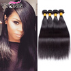 8A Brizilian Virgin Hair Straight 4 Piece Unprocessed Virgin Brazilian Straight Hair YYONG Hair 4 Bundles Straight Hair Weave