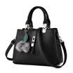 Name of the summer MINGXIA ladies handbag Messenger bag shoulder bag European&American fashion three-layer hair ball handbags MZH3C wine red