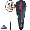 Red Double Happiness DHS badminton racket single shot aluminum feather shot 3010 has been threading