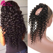 Deep Wave Pre Plucked 360 Lace Frontal Peruvian Deep Curly Remy Hair 130 Density Lace Frontal Closure 100 HumanHair