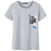 Semir summer rounded collar round neck straight print girls underwear T-shirt 19037000206 in the gray l