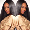 Top Synthetic Lace Front Wig Fashion Long Straight Wigs Natural Black Heat Resistant Glueless Lace Front Wigs For Black Women