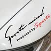 Huashi car light eyebrow stick reflective signature stickers hood decoration stickers auto accessories modified special red&black models