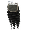 QDKZJ Cheap Quality Free Brazilian Deep Wave Curl Lace Closure Free Middle 3 Part Virgin Hair Closure With Part Lace B