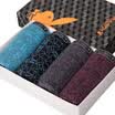 Playboy 5326 Men&39s underwear flat pants male waist elastic stretch pants 4 gift box multi-color XL