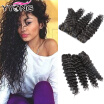 Grade 8A Brazilian Deep Wave Virgin Hair 4 Bundles YYONG Hair Products 4 Thick Brazilian Hair Bundles Natural Black Hair Bundles