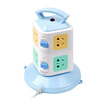 Lengon vertical socket two-tier 8-bit plug-in plug-in board portable sub-control plug-in wiring board overload protection GB combination hole 3 meters
