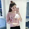 VIVAHEART Korean T-shirt Tuxedo Long Sleeve Loose Casual Women&39s Bat T-Shirt VWTC172336 Pink L