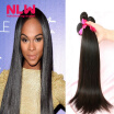 8A Malaysian Virgin Hair Straight 5 Bundles NLW Products for Black Women Full Cuticle Hair Weaving Natural color Free Ship