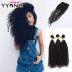 Brazilian Virgin Hair With Closure 8A Brazilian Curly Wave With Closure Brazilian 3 Bundles Human Hair With Closure Free Shipping