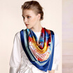 Gemstone Butterfly Silk Silk Scarf Lady Spring Summer Sunscreen Shawl High-grade Silk Scarf 90 90cm 16mm Heavy Satin Gift Box