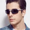 Jingdong supermarket three of the TANS polarized sunglasses male aluminum magnesium driving mirror sunglasses male glasses 8177 gun gray film