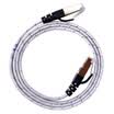 AMPCOM AMCOM AMCAT6AWH1810 super six flat cable network oxygen-free copper CAT6A network patch cord gold-plated shielded computer router connection cable white 10 meters