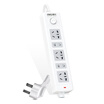 Deli 18202 new national standard 5 2 m total control switch socket insert plug board wiring board row plug drag line board