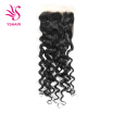 Brazilian 44 Water Wave Lace Closure Virgin Curly Lace Closure Brazilian Water Wave Closure 44 Free Part Closure