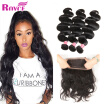 Unprocessed Peruvian Human Hair Body Wave 3Bundles with 360 Lace Frontal Peruvian Virgin Hair Bundles with 360Lace Frontal Closure