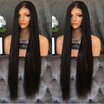 150 Brazilian Virgin Hair Full Lace Human Hair Wigs for Black Women Lace Frontal Wig Silky Straight Lace Front Human Hair Wigs