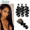 Body Wave Closure Malaysian Body Wave With Closure 3 Bundles With Closure Body Wave Bundles With Closure Human Hair With Closure