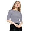 UR Women&39s elegant Slim was thin round collar wild warm knit T-shirt WE40R9BN2000 blue S