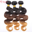 1B427 Ombre Brazilian Hair 3 Bundles 8A Burgundy Brazilian Virgin Hair Ombre Brazilian Body Wave 3pcs Tissage Bresilienne
