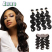 Malaysian Virgin Hair Malaysian Body Wave Full Frontal Lace Closure 13x4 With 4 Bundles Ear To Ear Closure With Bundle Fashion