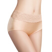 Jingdong supermarket the United States&Ya Ting 3 installed Seamless sexy ladies underwear hollow lace underwear female simple gray glass gold dream purple L code
