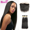 Top Sale Malaysian Human Hair Silky Straight 3PCs with 134 Closure Mink Virgin Hair Ear to Ear with Straight Bundles Extension
