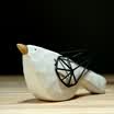 Arts&Crafts White Ceramics Birds Home Modern Simple Living Room Animal Decoration - Braun Decoration