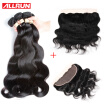 7A Peruvian Body Wave With Frontal Closure 13x4 Lace Frontal Closure With Bundles Cheap Human Hair Peruvian Body Wave