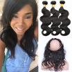 Brazilian 360 Lace Frontal Closure with Bundles Body Wave with Frontal Closure Brazilian Virgin Hair with Full Frontal Cy May Hair