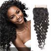 beauty length India virgin hair closure deep wave India human hair lace closure cheap 44 lace closure