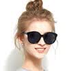 Blue Bluekiki polarized sunglasses large frame driving sunglasses color film sunglasses female sunglasses 7002 transparent box Barbie powder