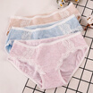 Red pants underwear ladies underwear 3 cotton color spinning sexy lace girl low waist briefs trousers a group of 17090