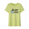 Semir Semir short sleeve T-shirt summer round neck print Korean version of the cotton half-sleeved T-shirt 12216000005 yellow-green M