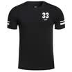 XTEP male sports T-shirt fashion wild leisure short-sleeved light breathable sweat T-shirt 883229019049 black XL